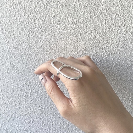 eat〰️橢圓線條戒指