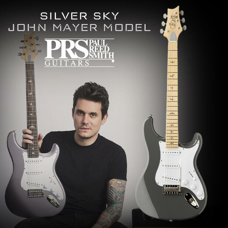 簽名款 PRS SE John Mayer Silver Sky Overland Gray 楓木 電吉他