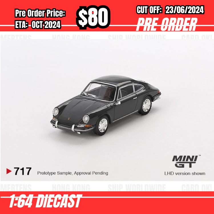 PO-$80  * Mini GT * 1:64 #771 Porsche 911 1964 Slate Grey LHD [OD10/06]