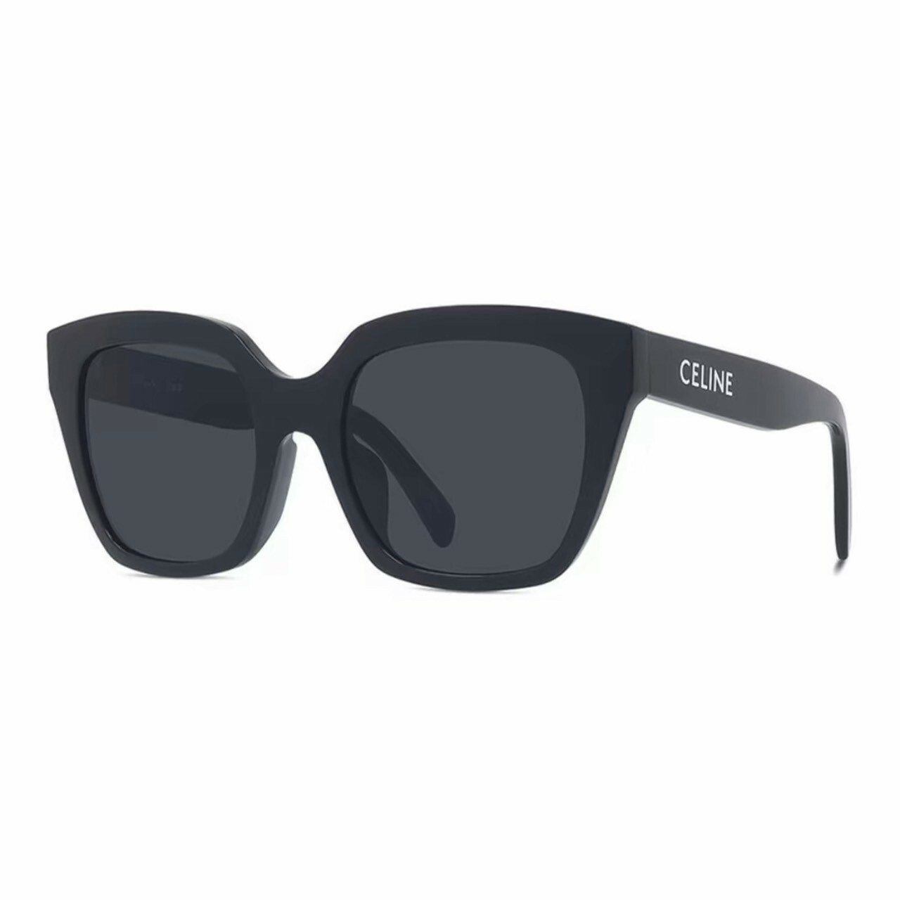 CELINE 大款鏡框 經典字體Logo黑色墨鏡 送手機包