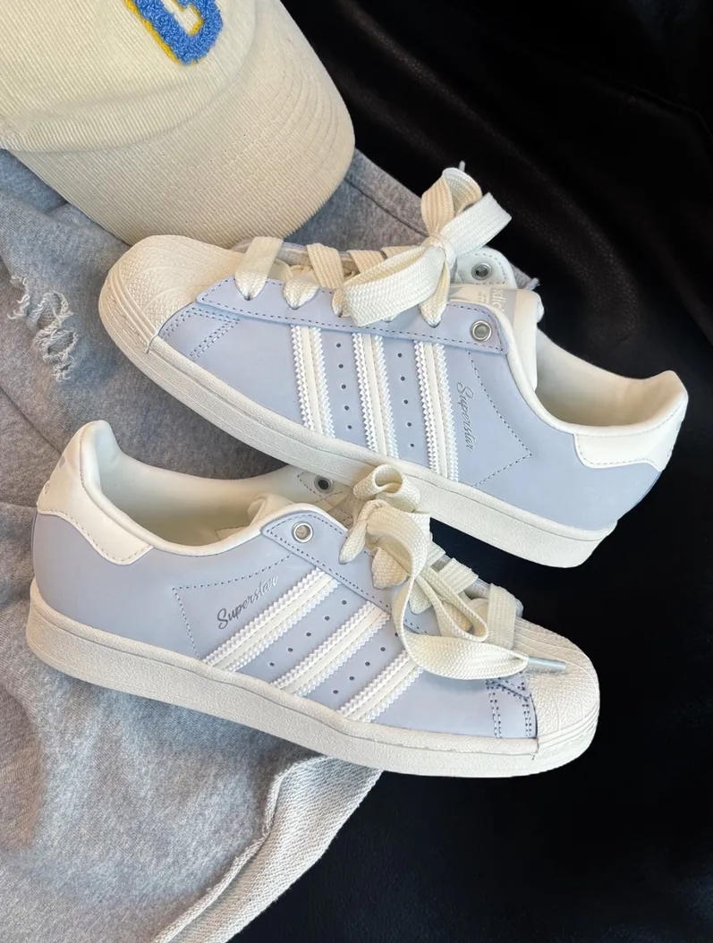 ADIDAS Originals SUPERSTAR W 貝殼鞋 霧霾藍灰 IE3037