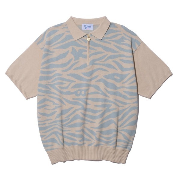 KEBOZ ZEBRA KNIT S/S POLO