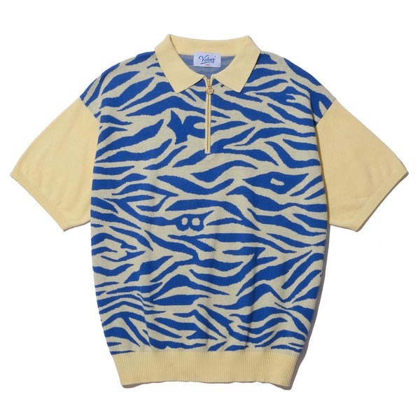 KEBOZ ZEBRA KNIT S/S POLO