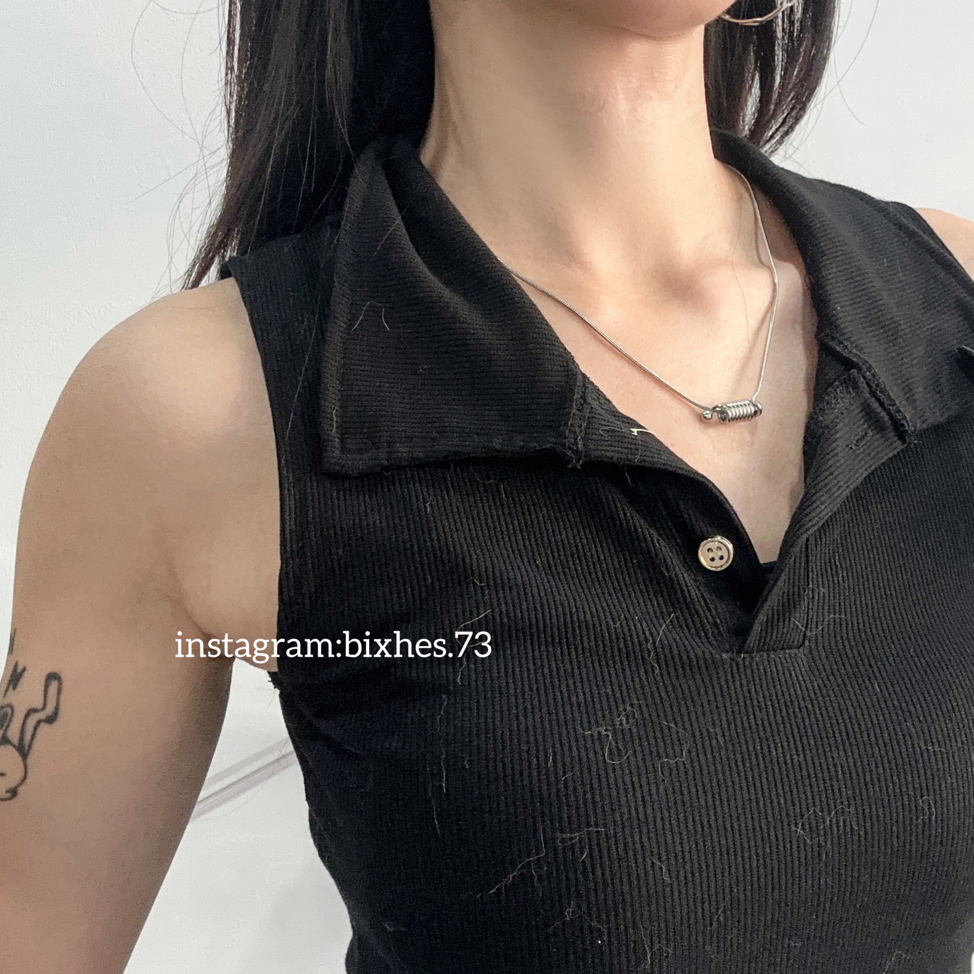 彈簧細蛇骨項鍊(K00067)