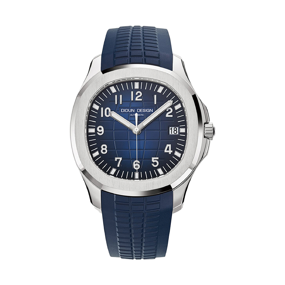 【DIDUN 迪頓】DDN-013 手雷款 帶日期  21寶石軸承 矽膠  夜光機械錶-