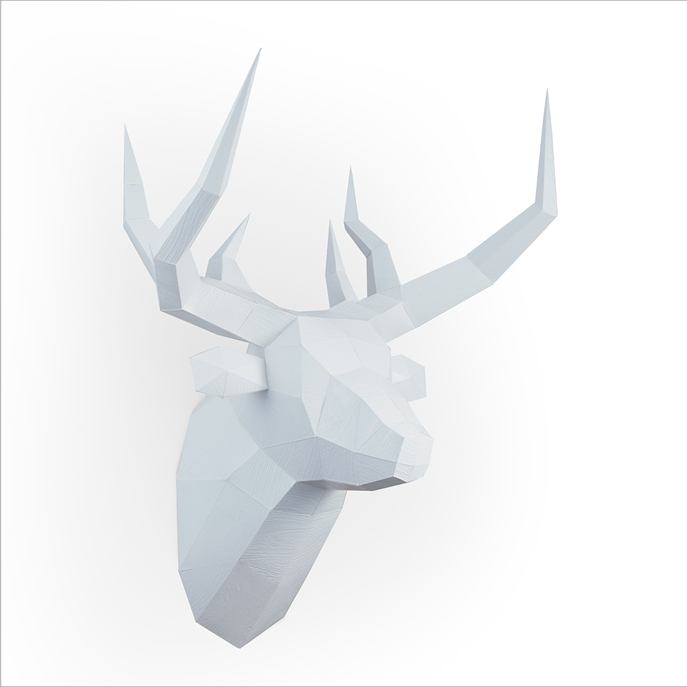 鹿頭(白木紋)拼圖