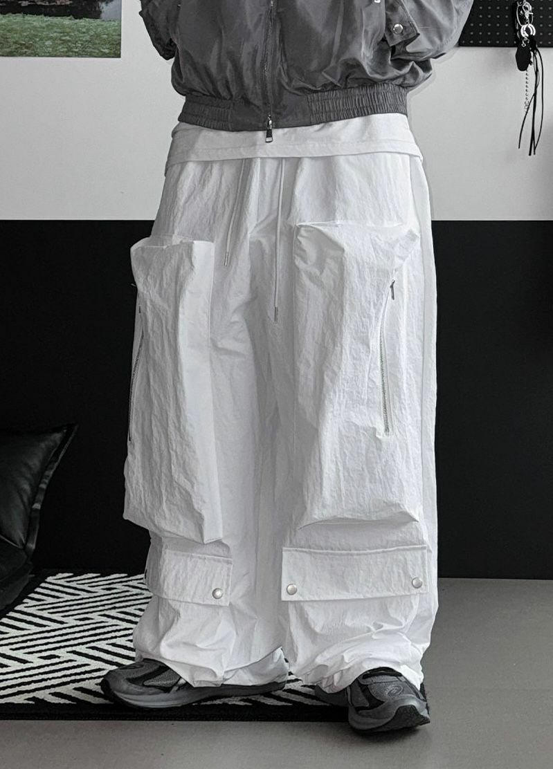 淨色多袋鬆身褲 P2791