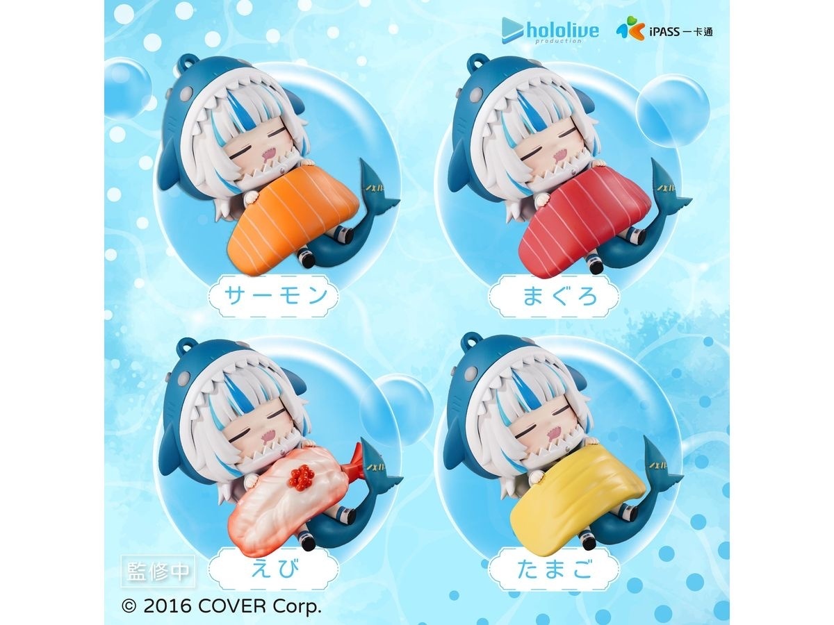 預訂 2025/7月 hololive production Gawr Gura寿司布団フィギュア (ICカード機能付き) えび⚠️⚠️IC卡部分只適用於台灣地區‼️‼️