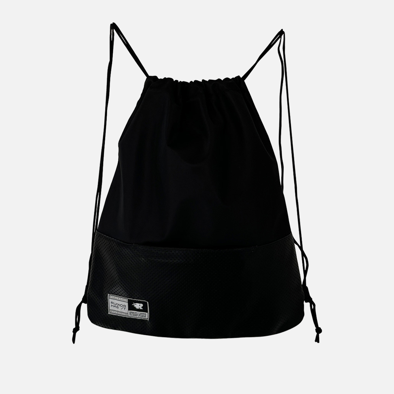 Mixed Material Drawstring Bag