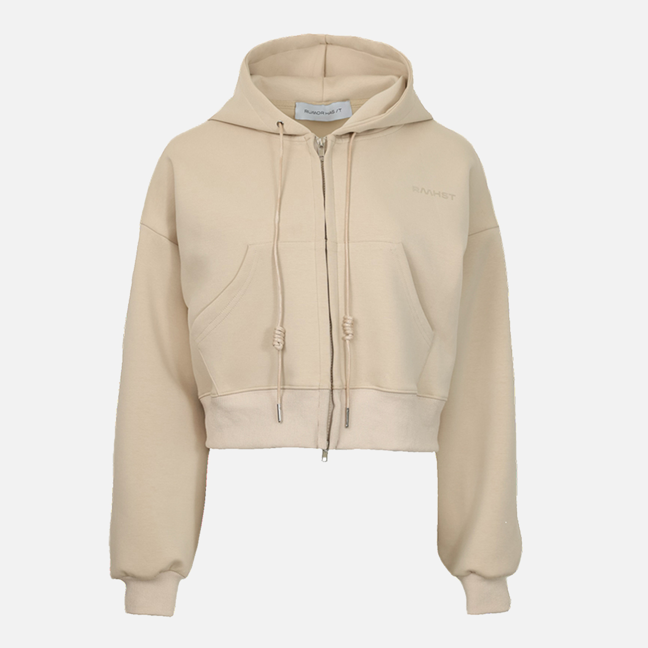 Techno Scuba Cropped Hoodie Jacket