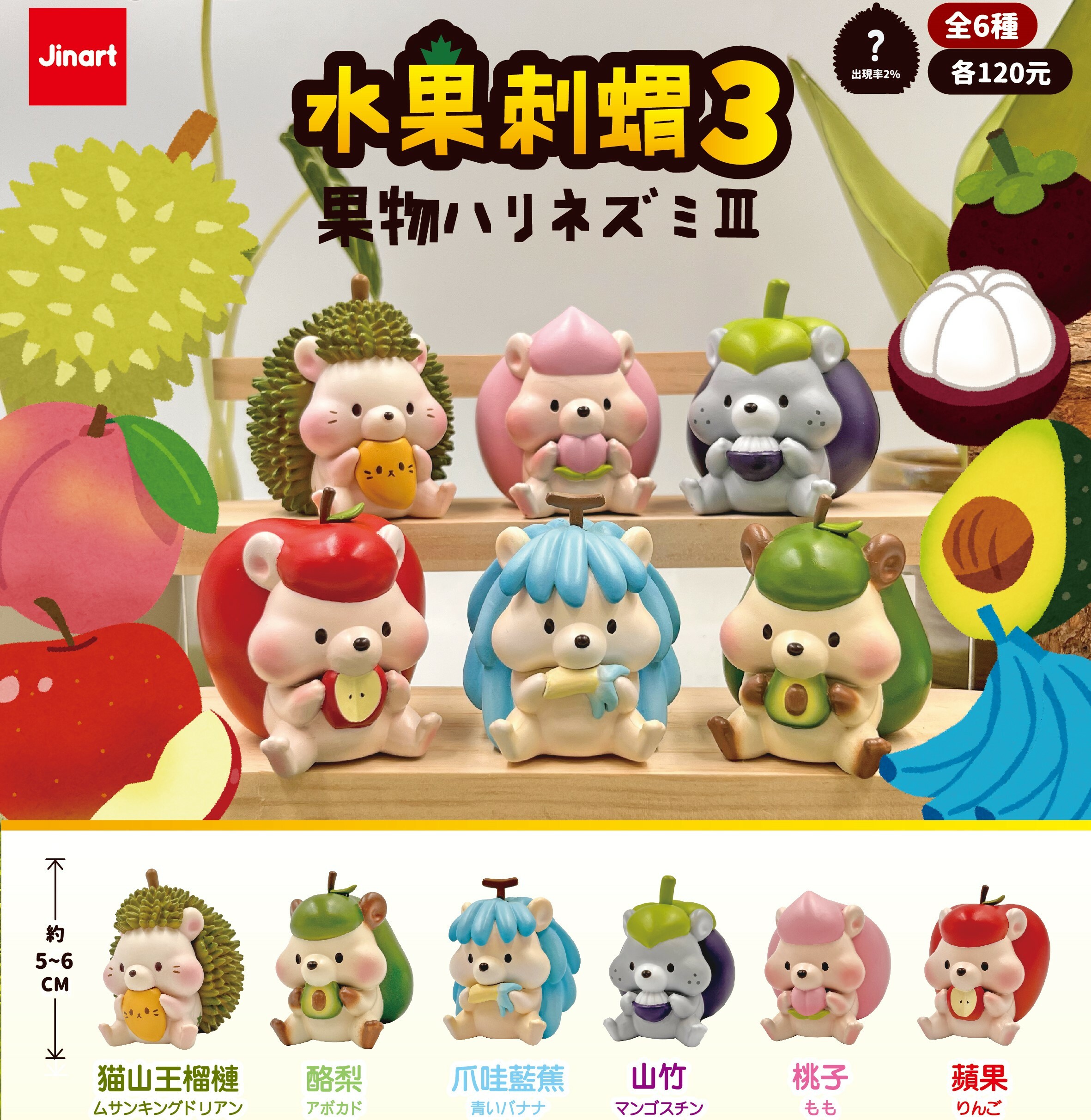 【現貨/全套販售】水果刺蝟三代 (全6款）