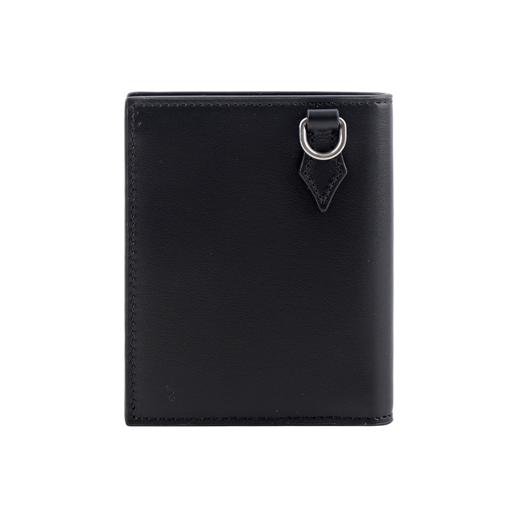 【MONT BLANC】Meisterstuck 系列平滑牛皮6卡釦式迷你短夾(黑色) 129677