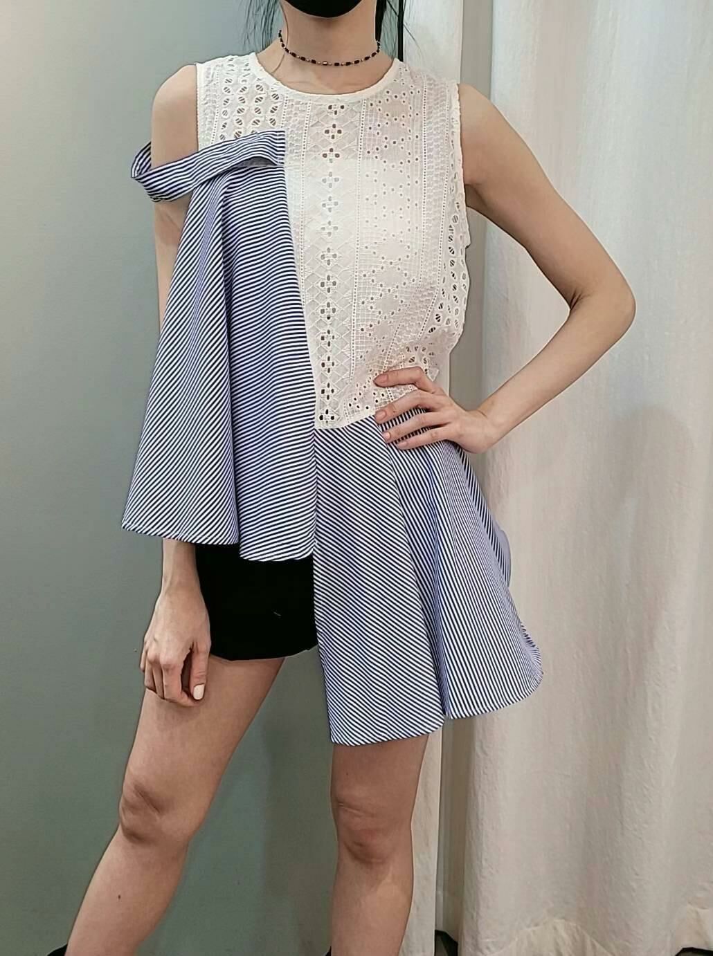 EK228 不規則通花背心