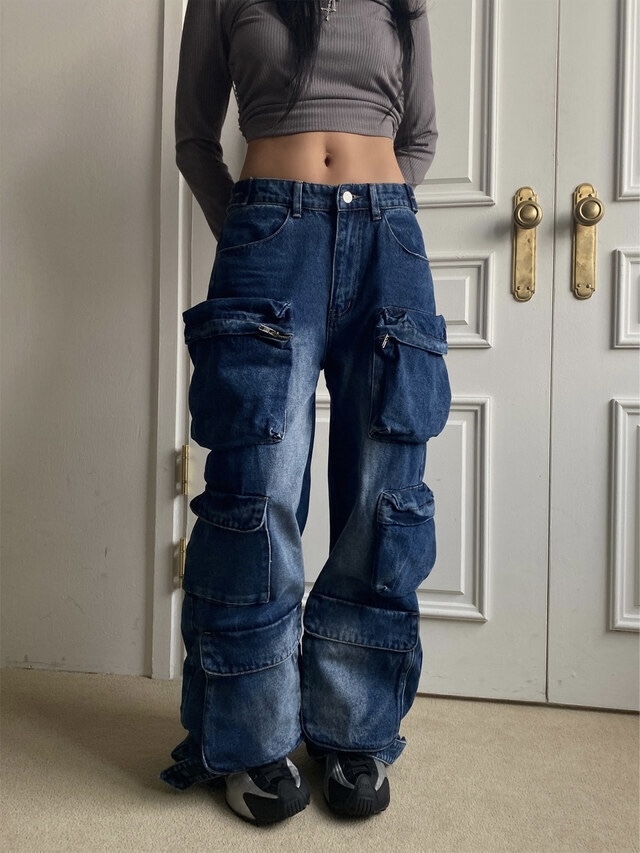 [PROJECT WAVE] POCKET CARGO DENIM