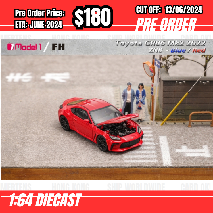 PO-$180 * FH * 1:64 Toyota GR86 Standard Red [OD11/06]
