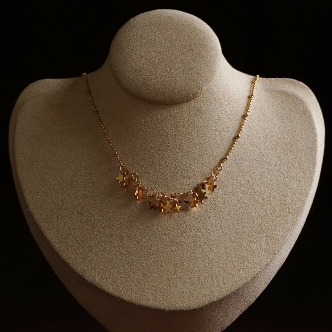 18KGP Scattered stars項鍊