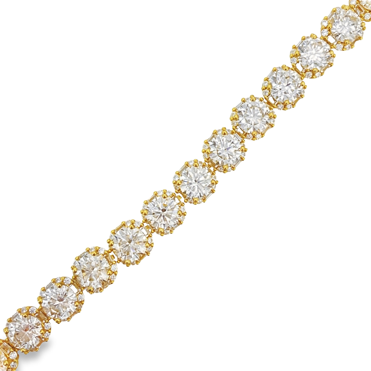 T10莫桑鑽豪華滿鑽手鍊