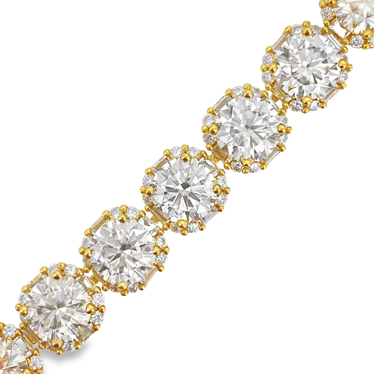 T10莫桑鑽豪華滿鑽手鍊