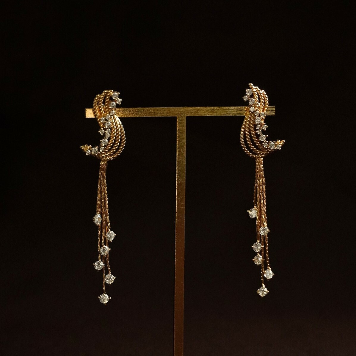 18KGP Golden whispers耳環