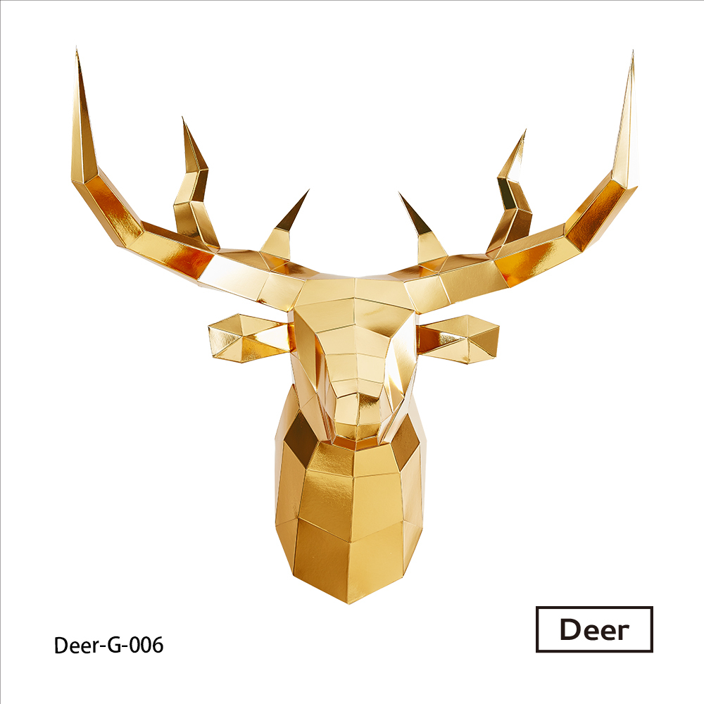 鹿頭(全金箔)拼圖
