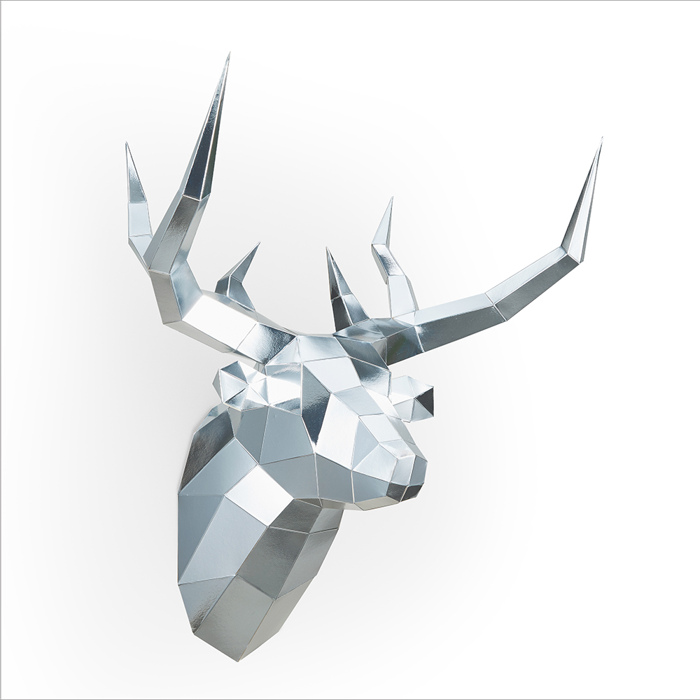 鹿頭(全銀箔)拼圖