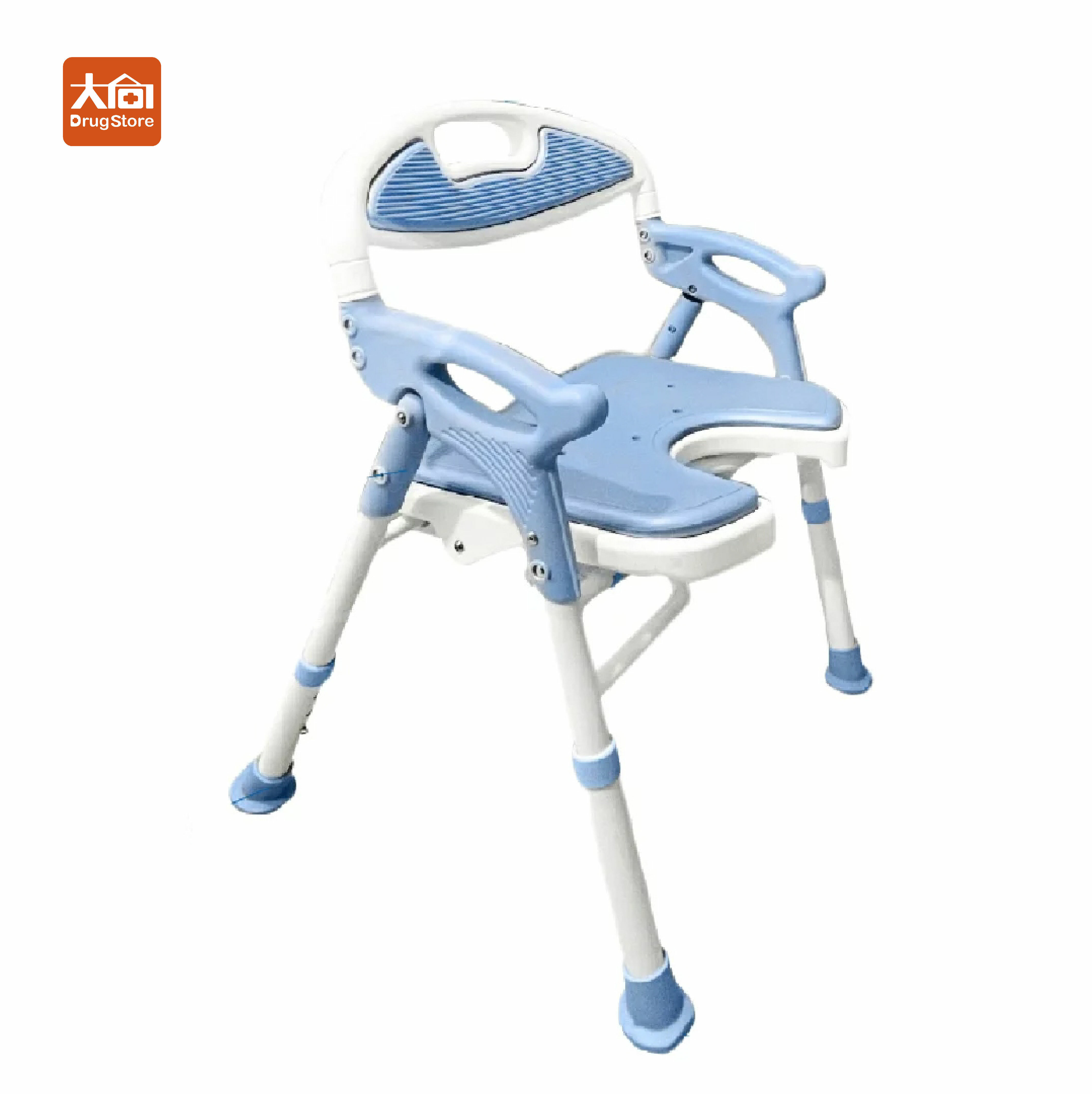 Sunlus三樂事折疊式軟墊洗澡椅-坐墊U型款(SP5612)