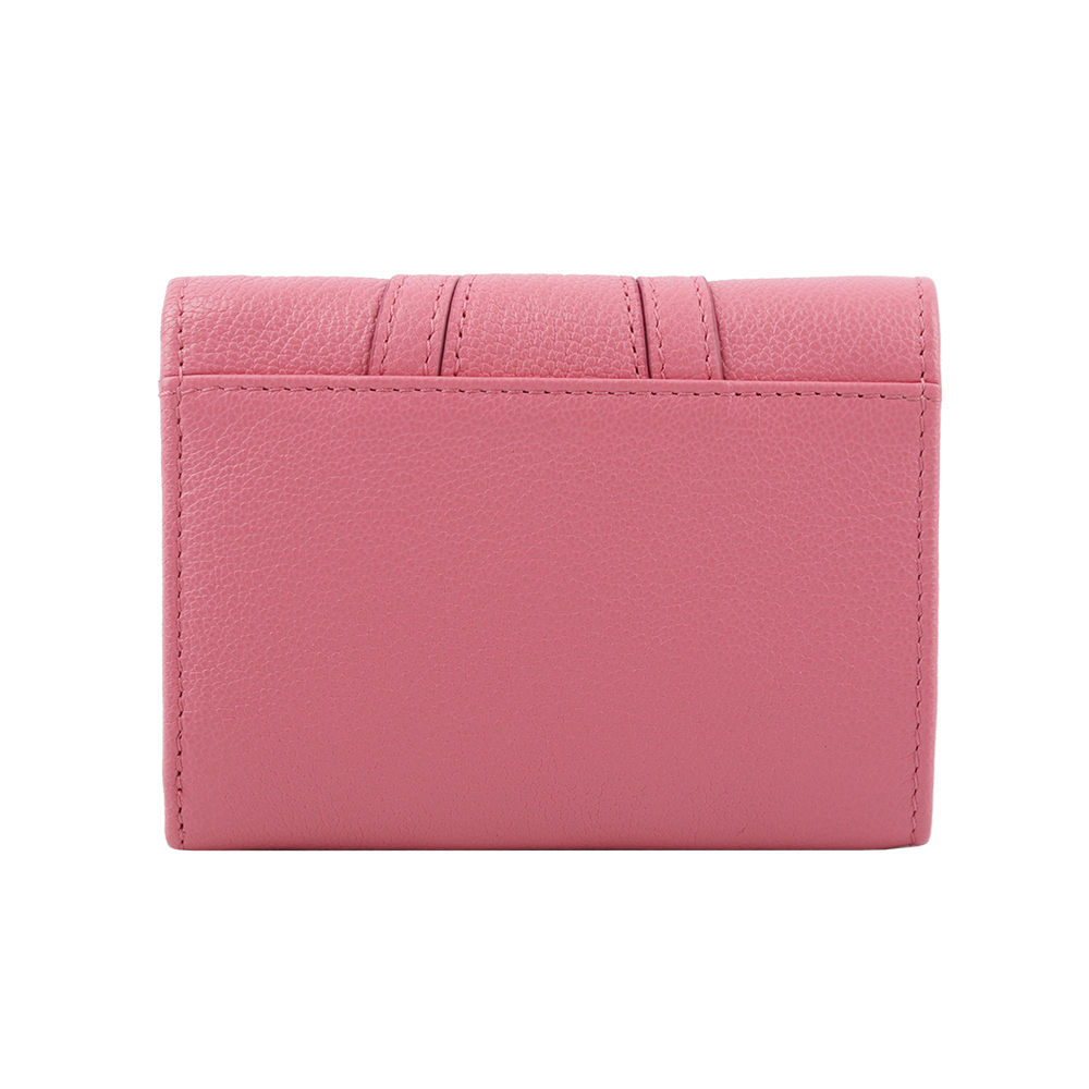 【SEE BY CHLOE】HANA系列三折零錢袋短夾(粉紅色) CHS24UP866E40 6O1