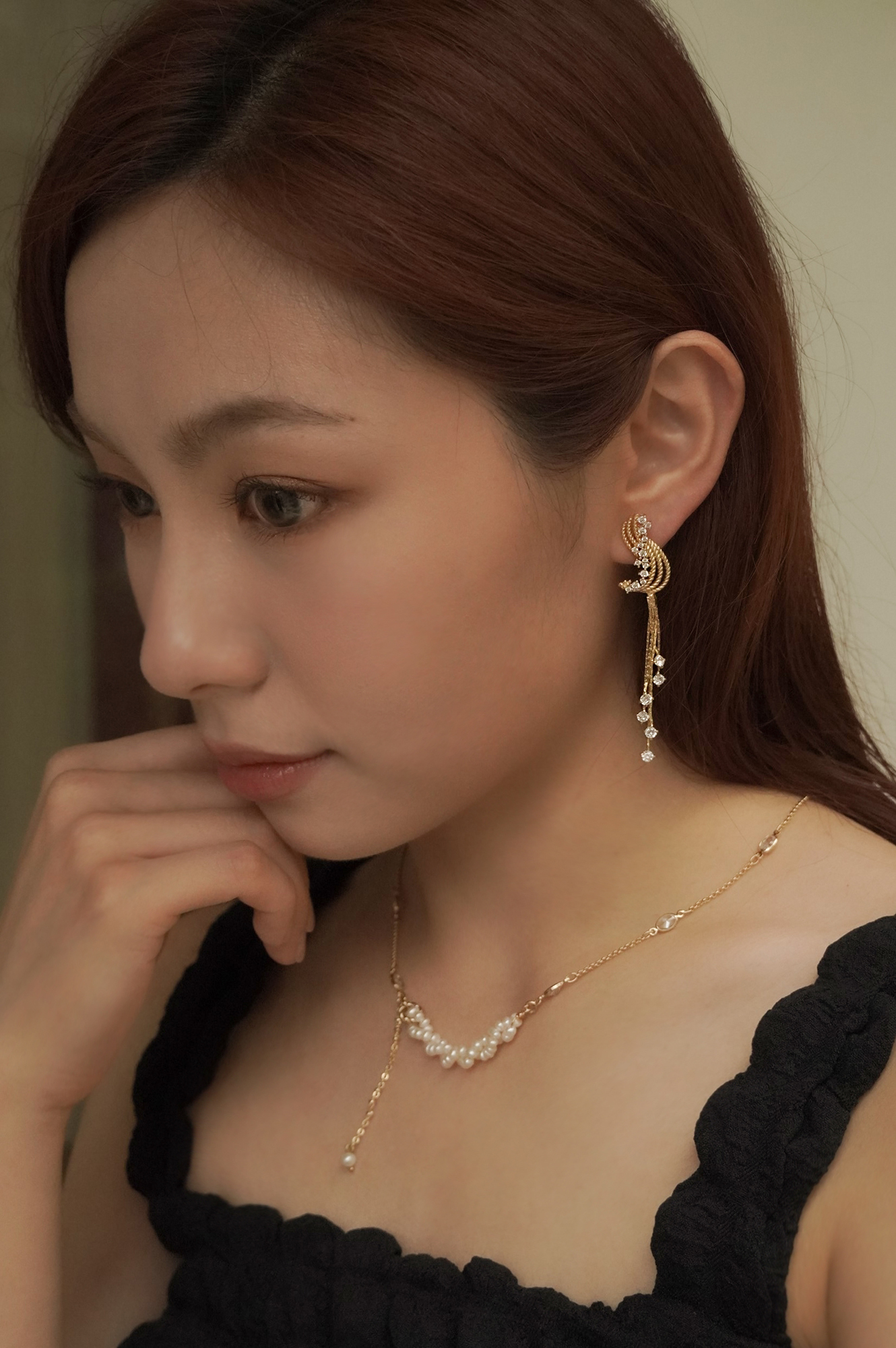 18KGP Golden whispers耳環