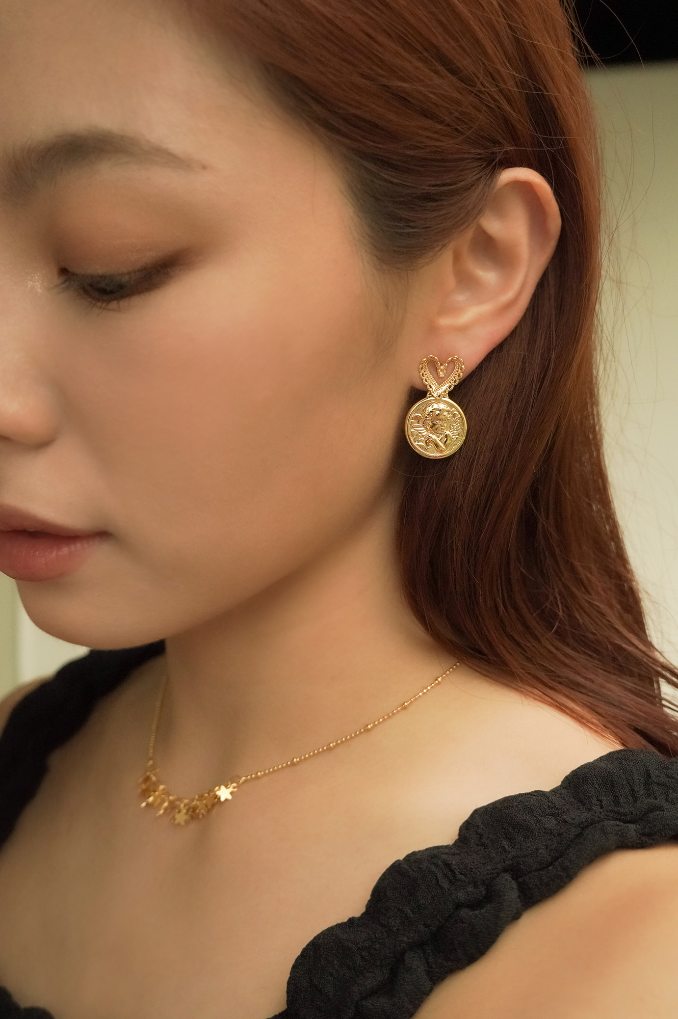 18KGP Angel temptation耳環