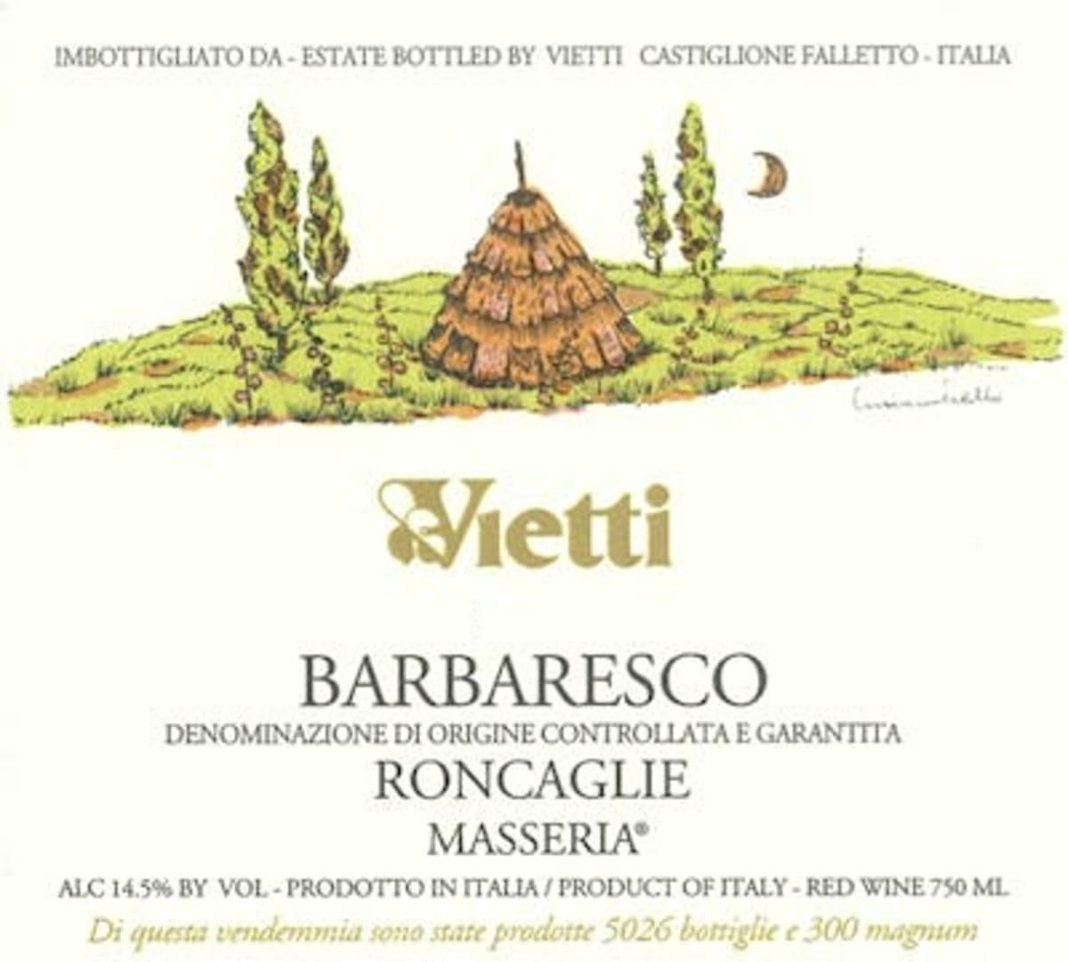 Vietti Barbaresco Roncaglie Masseria 2019 (RP95)