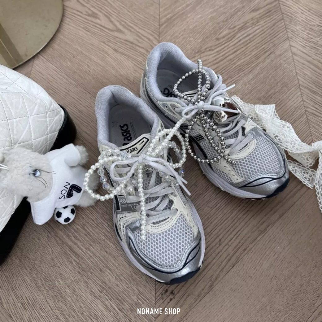 韓系 珍珠 蝴蝶結 芭蕾舞風 球鞋 裝飾 飾品