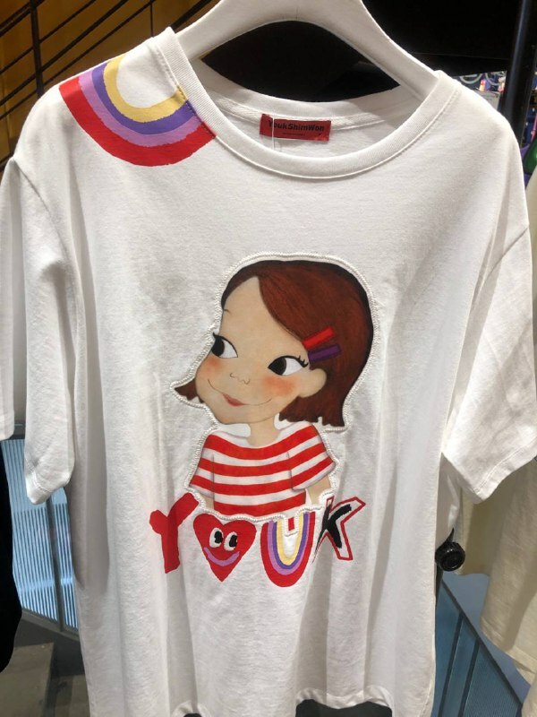 [S] YSW SMILE RIA T-SHIRT,WHITE, I2WTS05WHRAF (SYW283)