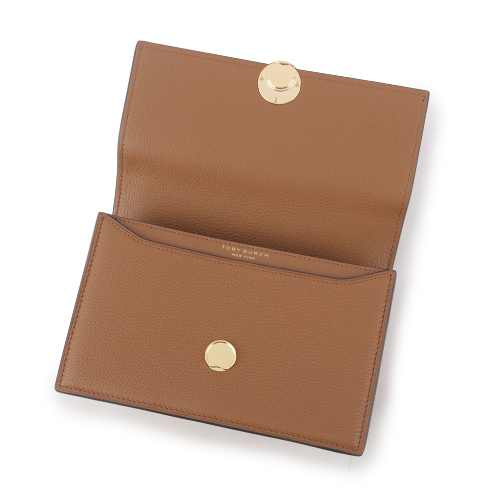 【TORY BURCH】Miller 荔枝皮革翻蓋肩背/斜背二用包(木棕色) 154675 202