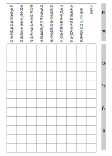 大悲咒 平安鈔經組合（4本入）