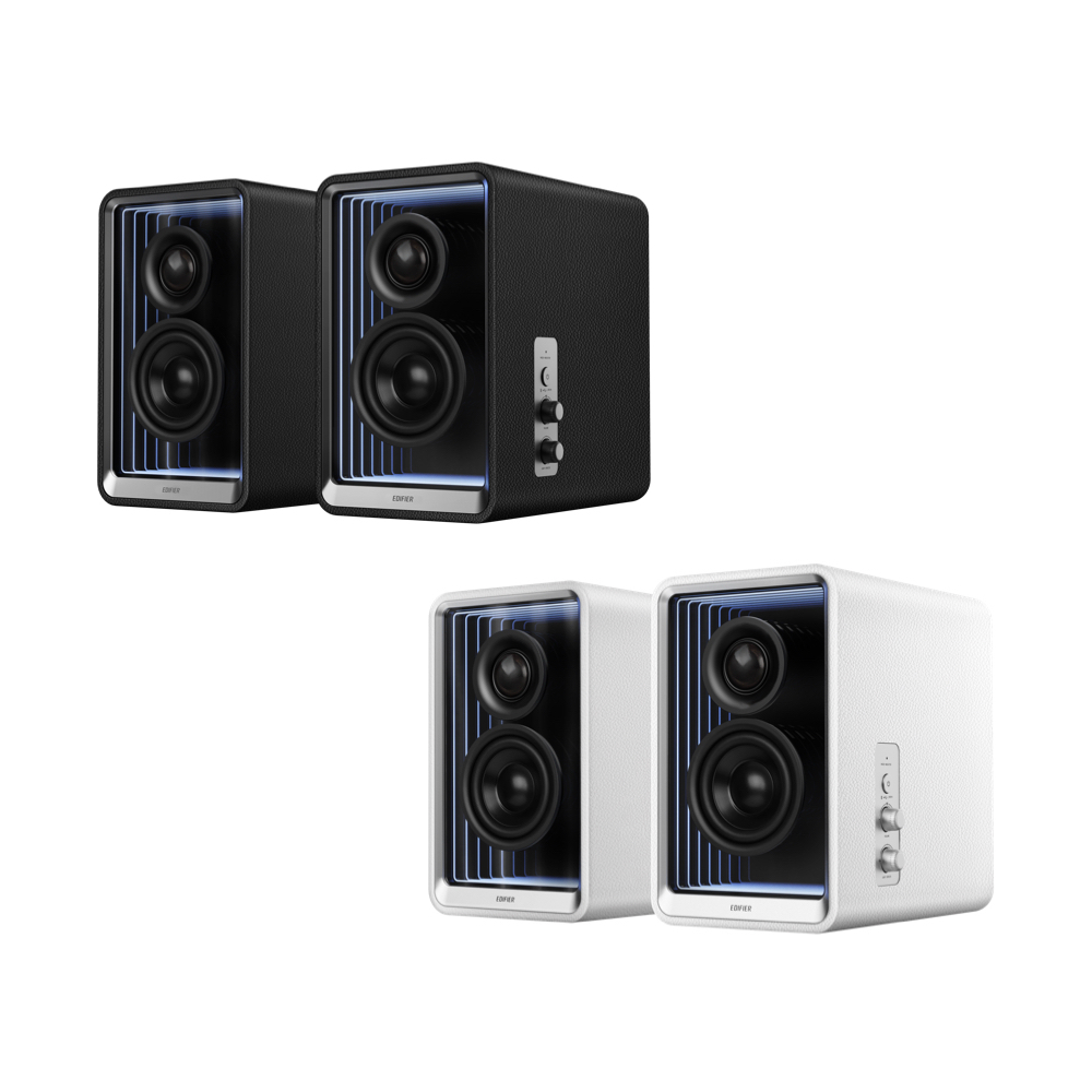 EDIFIER 漫步者 QR65 2.0 桌面藍牙揚聲器 附腳架 呼吸燈 重低音輸出 雙聲道藍牙喇叭