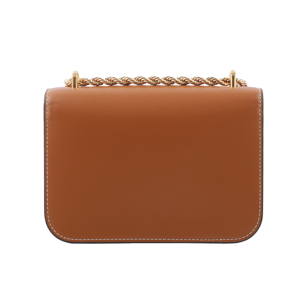 【TORY BURCH】Eleanor 大標誌翻蓋小款二用包(威士忌棕) 73589 201