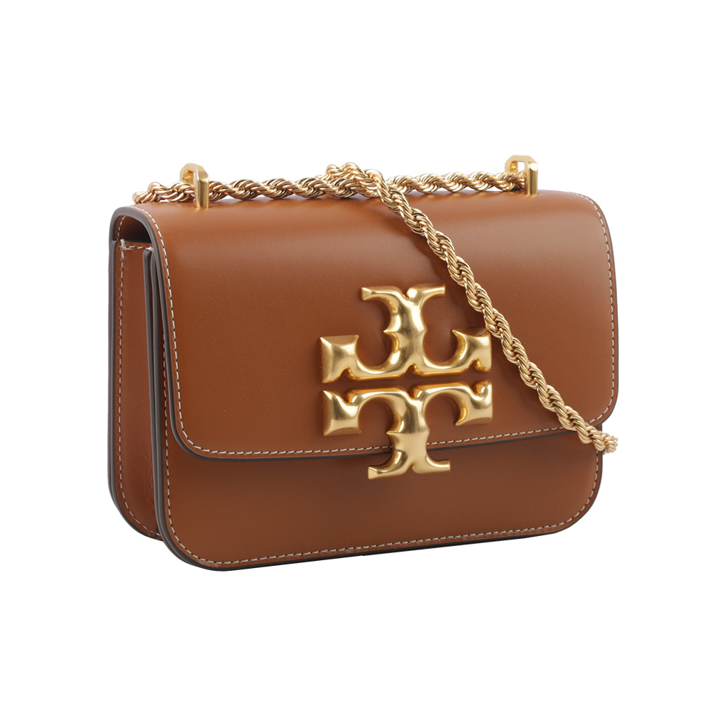 【TORY BURCH】Eleanor 大標誌翻蓋小款二用包(威士忌棕) 73589 201