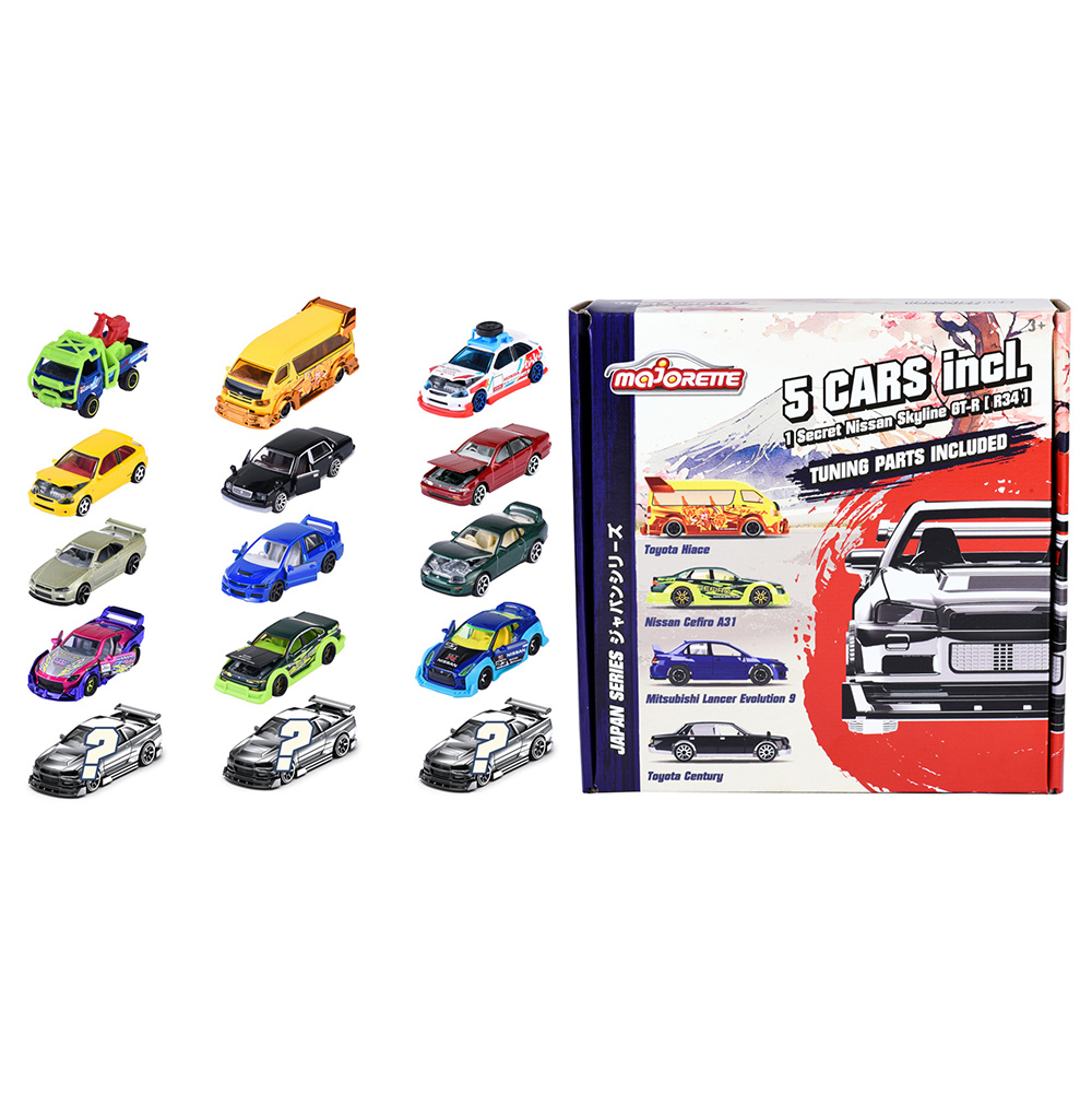 美捷輪小汽車-日本車款隨機五入組