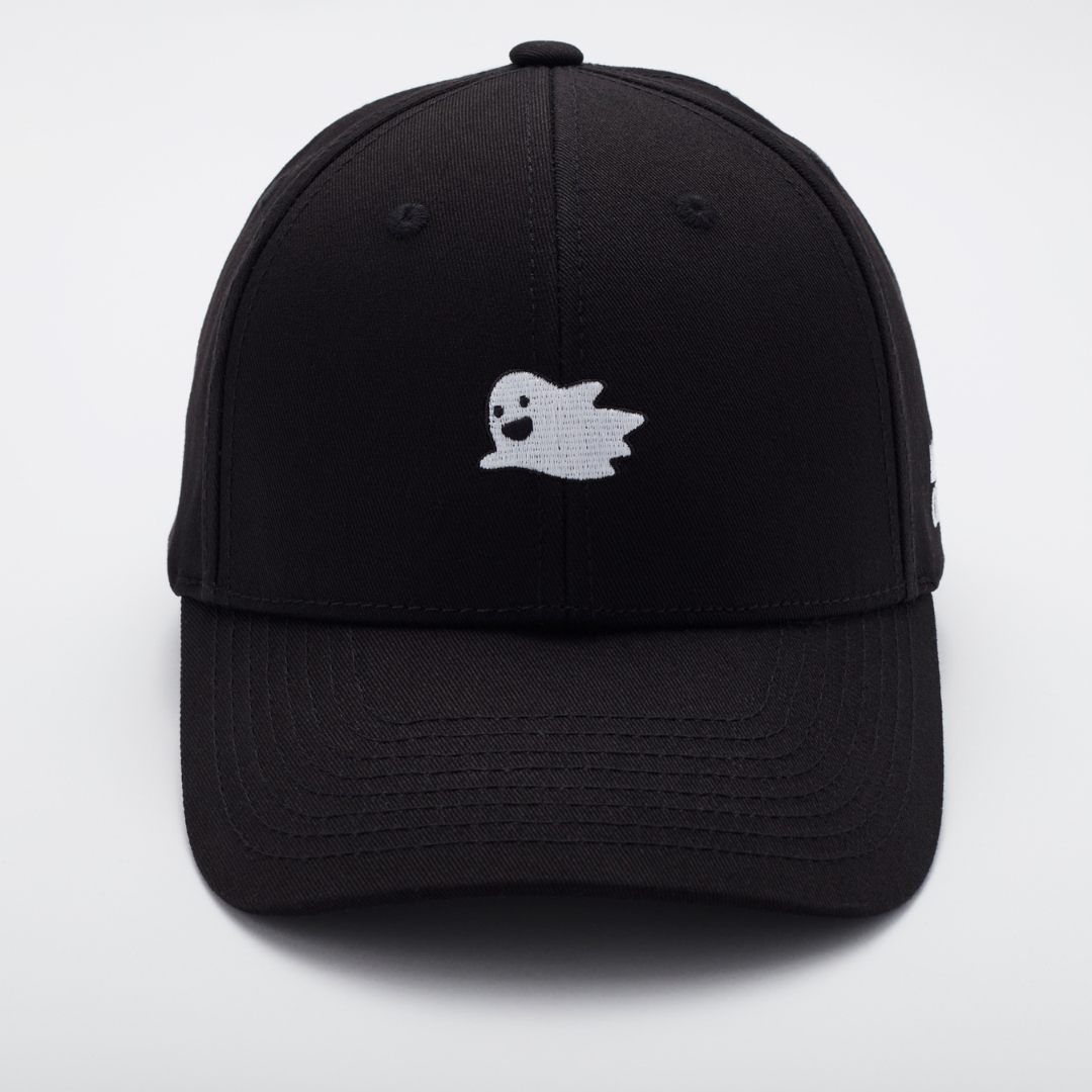 MOOD 小鬼繡花棒球帽-黑色