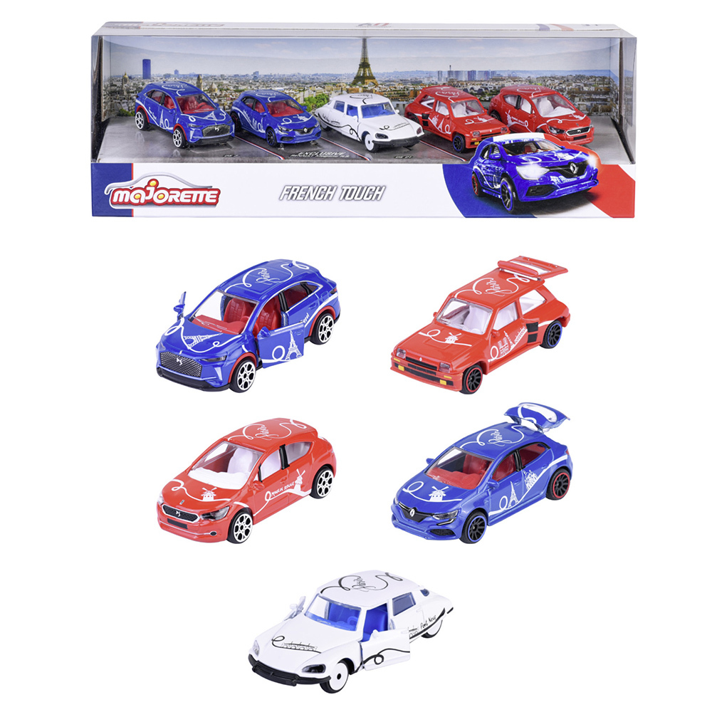 美捷輪小汽車佐法式塗鴉五入組