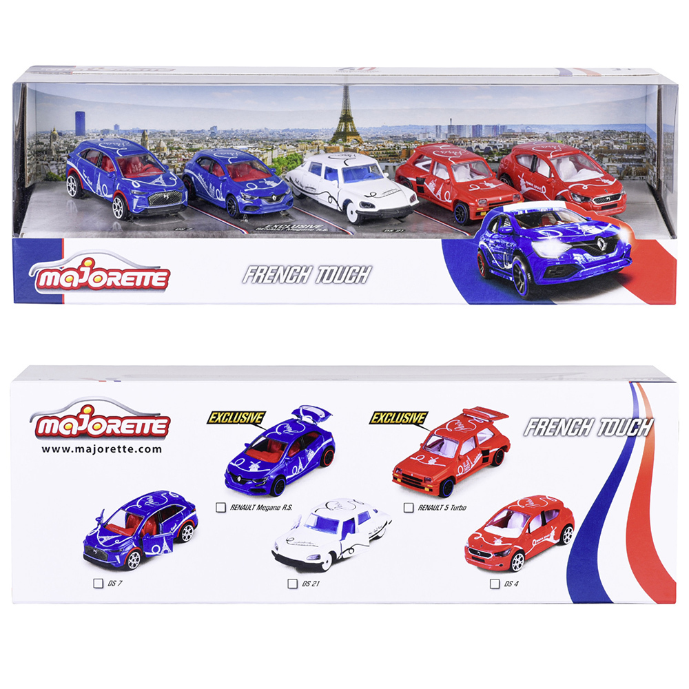 美捷輪小汽車佐法式塗鴉五入組
