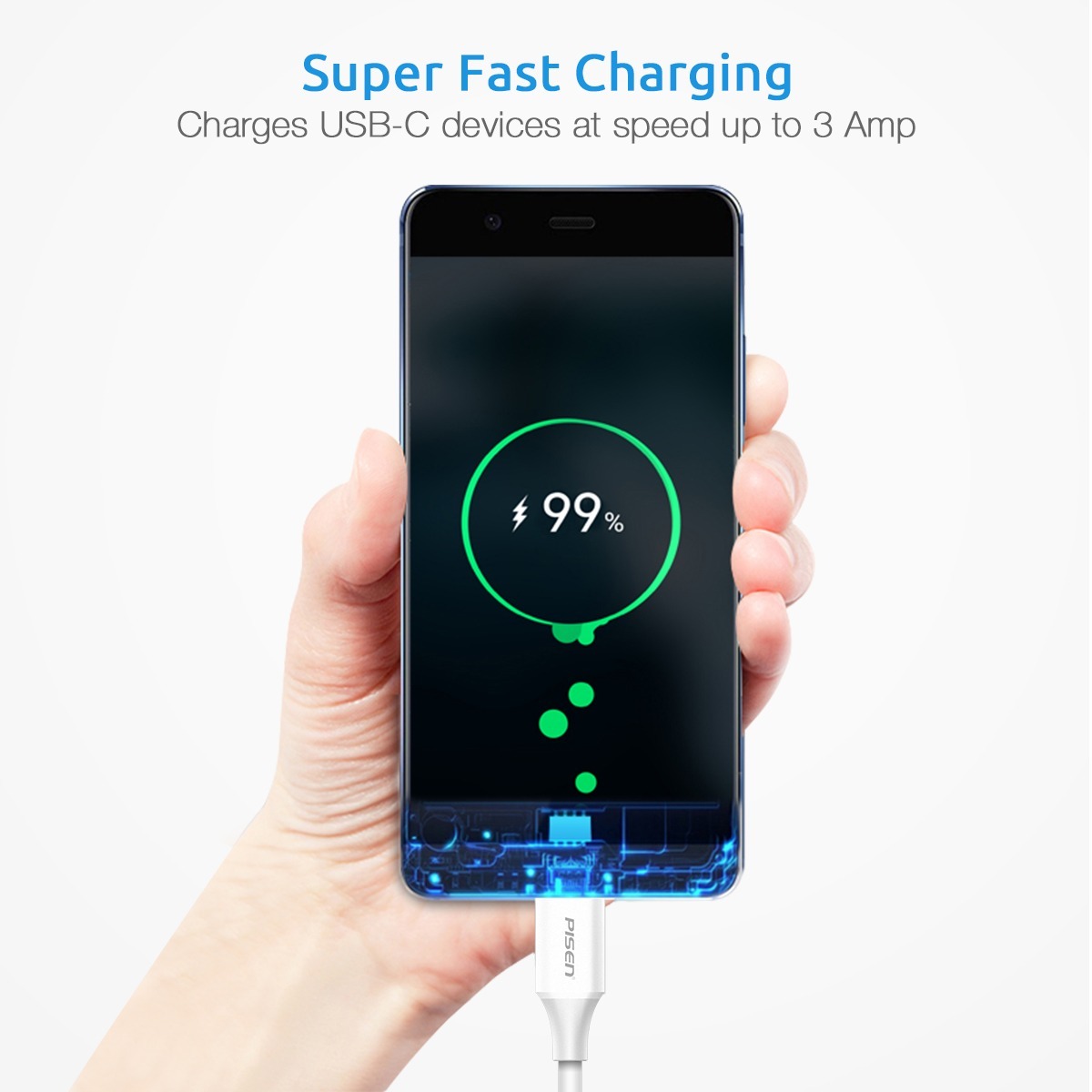 Pisen usb type-c ( C to C ) 1000mm 數據線