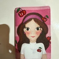 [S] YSW J0XAC01PKLNF NEW PASSPORT CASE CHERRY LUNA,PINK, 8809190127861 (SYW299)