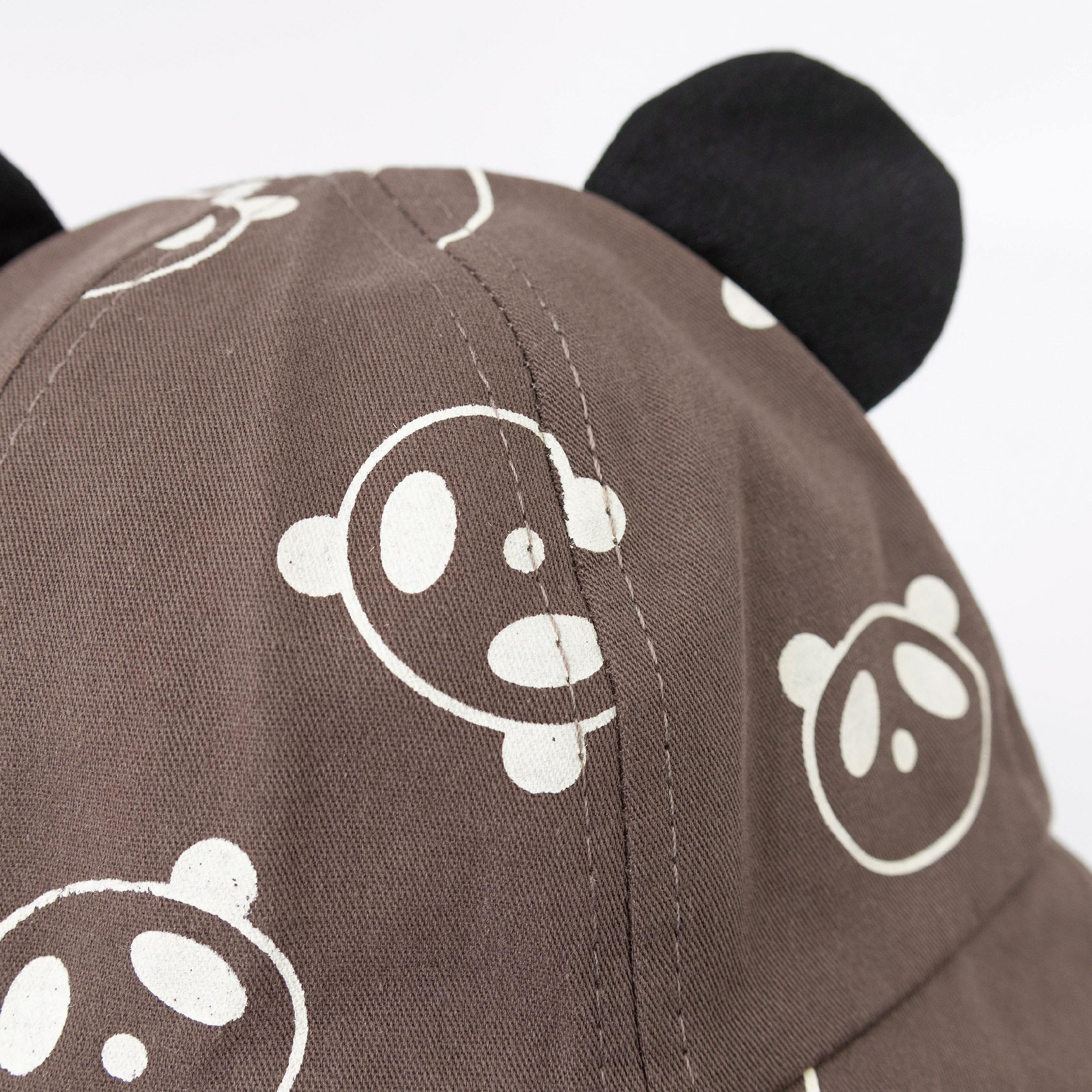 【JA1450】立體耳朵熊貓印花漁夫帽