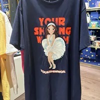 [S] YSW LUNA IN DRESS PRINT T-SHIRT,NAVY, I2WTS20NYLNF (SYW305)