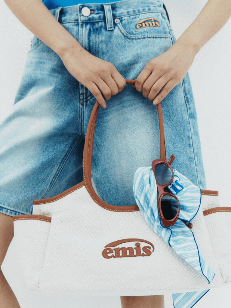 EMIS - CANVAS LEATHER SHOULDER BAG