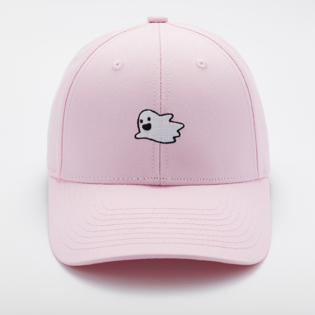 MOOD 小鬼繡花棒球帽-粉紅色