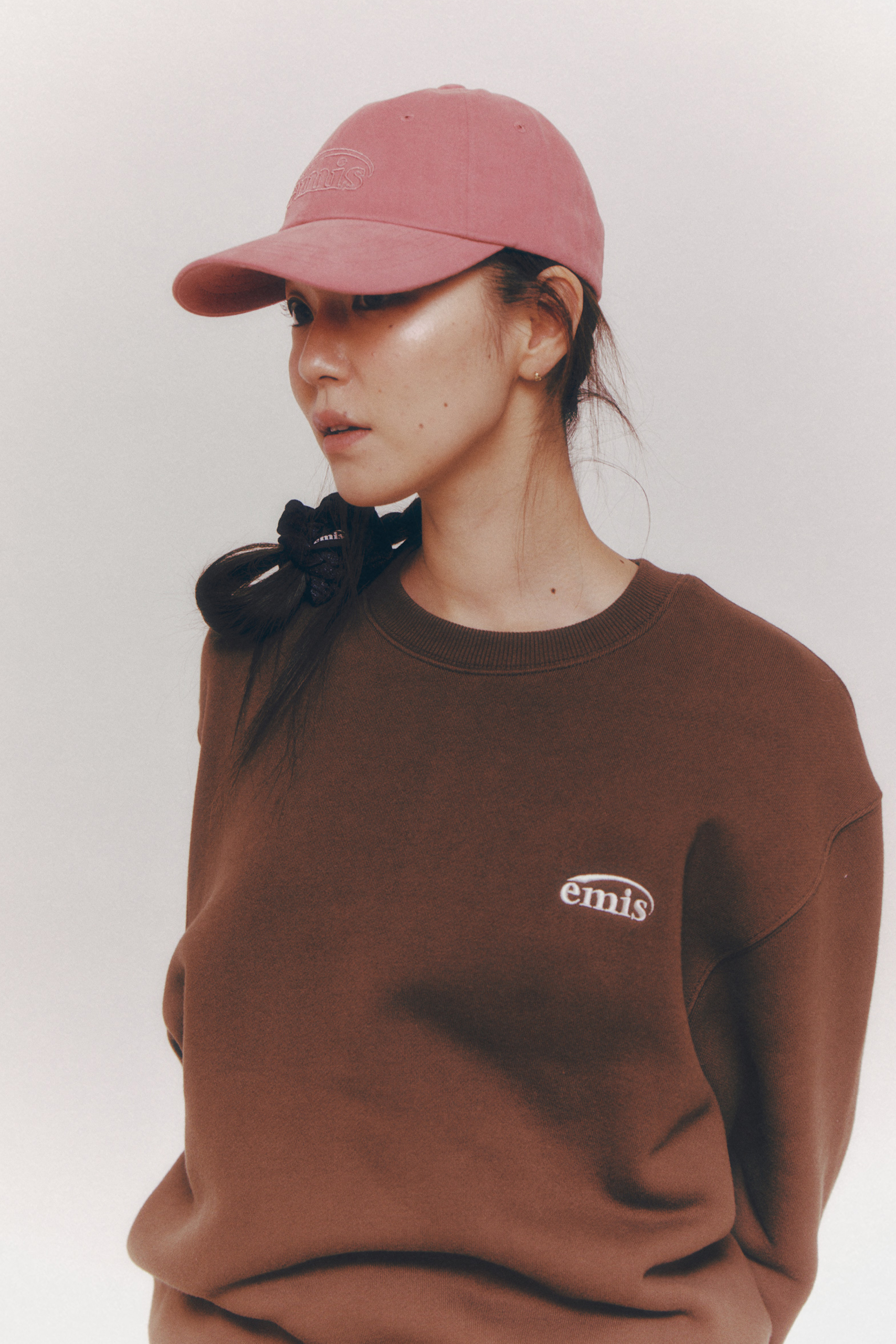 ★EMIS★ COTTON BRUSHED BALL CAPPINK m1037_1334500 COTTON BRUSHED BALL CAP-PINK - EMIS