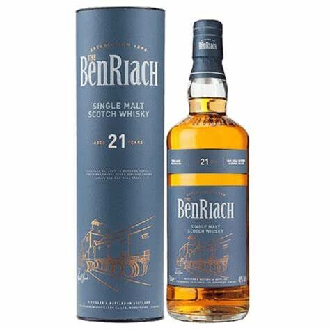 The BenRiach 21 Years Four Cask Single Malt Scotch Whisky 700mL (Old Version)