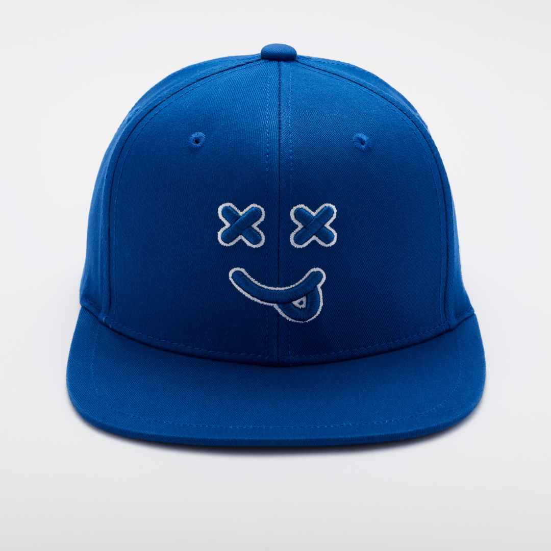 MOOD  XX OG鬼臉繡花棒球帽-藍色